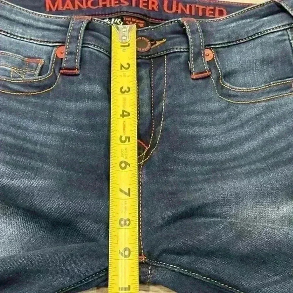 True Religion Manchester United Womens Curvy Stretch Skinny Denim Jeans 28 EUC - Picture 14 of 16